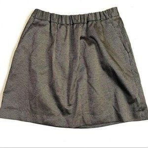 Madewell Gold Black Jacquard Mini Skirt Size XS